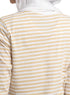 Beige Striped Long - Sleeve - Khotwh