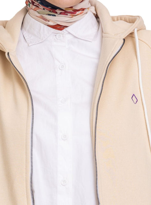 Beige SW - Medium Zipper - Khotwh