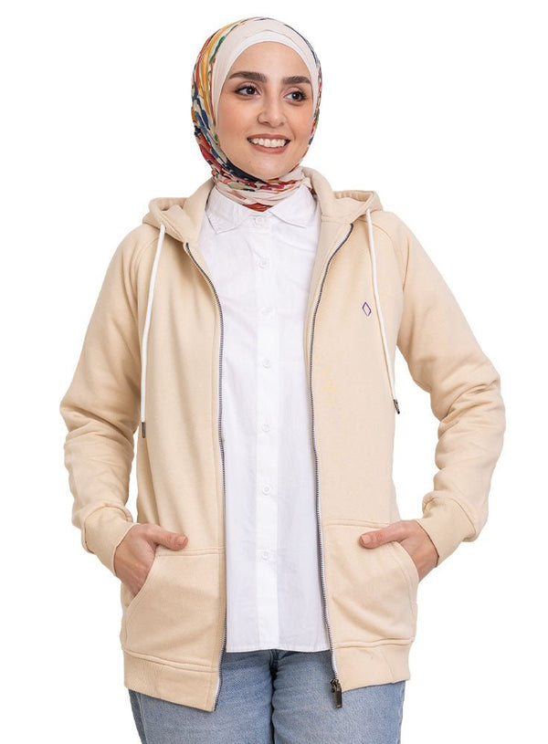 Beige SW - Medium Zipper - Khotwh
