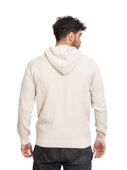 Beige Velvet Hoodie - Khotwh