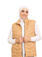Beige Velvet Vest - Khotwh