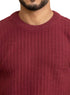 Bergundy Basic Round Pullover - Khotwh