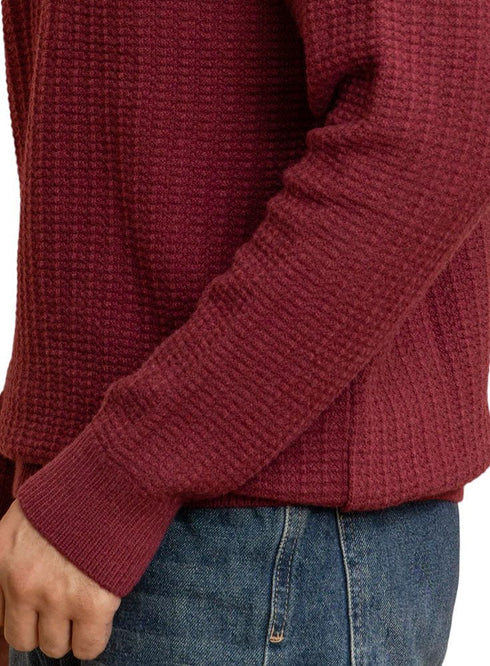 Bergundy Basic Round Pullover - Khotwh