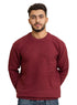 Bergundy Basic Round Pullover - Khotwh