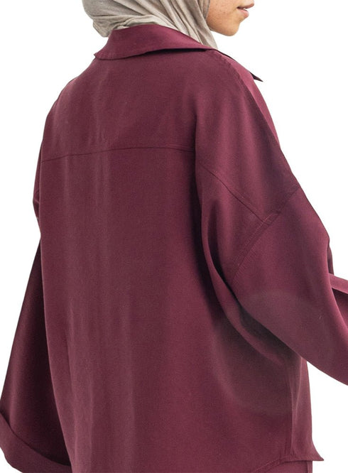 Bergundy-Design 7536 Suit - Khotwh