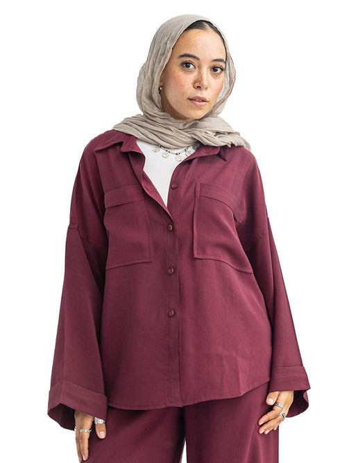 Bergundy-Design 7536 Suit - Khotwh