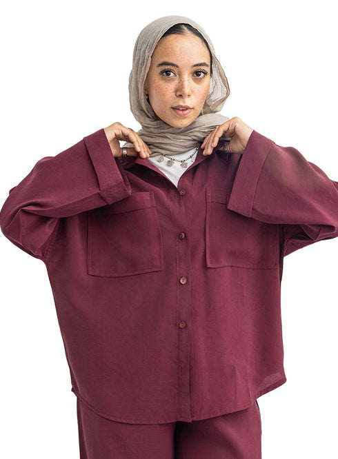 Bergundy-Design 7536 Suit - Khotwh