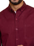 Bergundy Gabardine Shirt - Khotwh