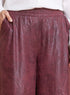 Bergundy Leather Pants - Khotwh