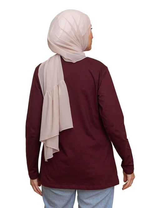 Bergundy Long - Sleeve - Khotwh