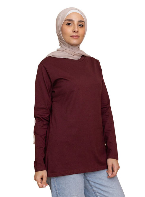 Bergundy Long - Sleeve - Khotwh