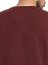 Bergundy NP - Over Size Round T-Shirt - Khotwh