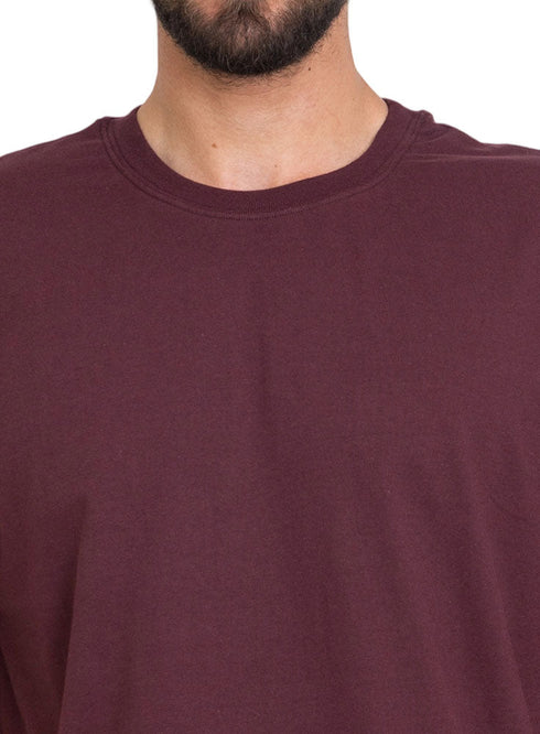 Bergundy O.S Round T-Shirt - Khotwh