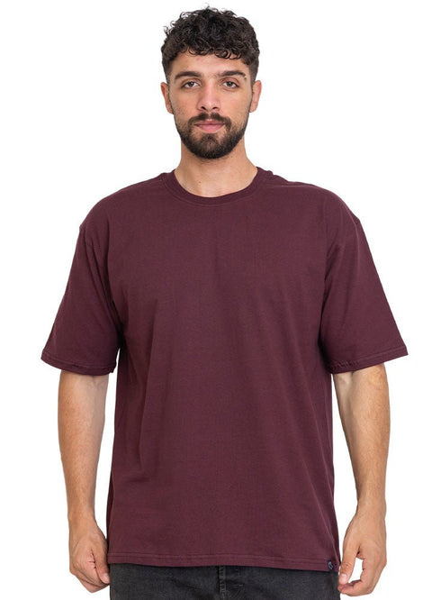 Bergundy O.S Round T-Shirt - Khotwh