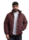 Bergundy Puffer Jacket 3012 - Khotwh