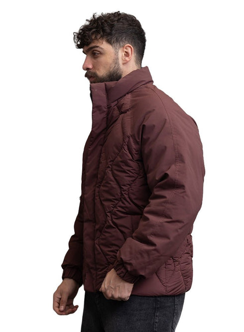 Bergundy Puffer Jacket 3012 - Khotwh