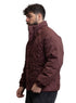Bergundy Puffer Jacket 3012 - Khotwh