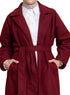 Bergundy RD - Long Feather Coat - Khotwh