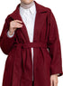 Bergundy RD - Long Feather Coat - Khotwh