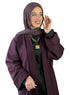 Bergundy Ribbed Long Cardigan - Khotwh