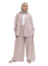 Bergundy Striped linen Suit - Khotwh