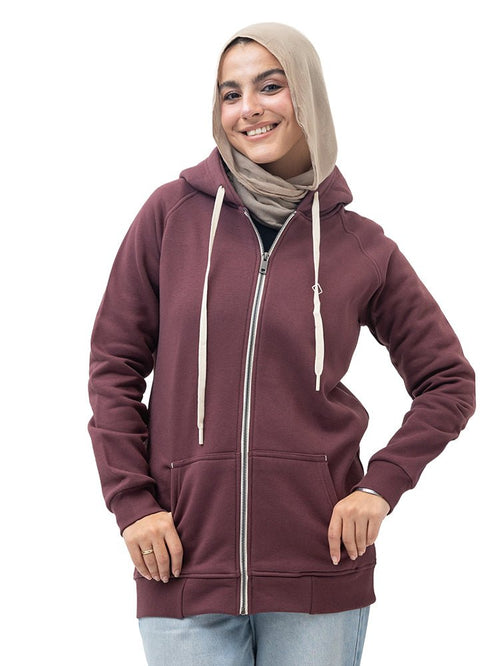 Bergundy SW - Medium Zipper - Khotwh