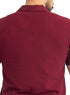 Bergundy V-Neck Crunchy-Oversize T-Shirt - Khotwh