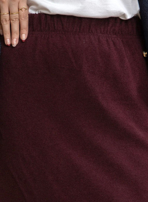 Bergundy W - Skirt - Khotwh