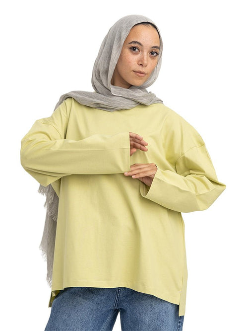 Bestage V-Over Size Long-Sleeve - Khotwh