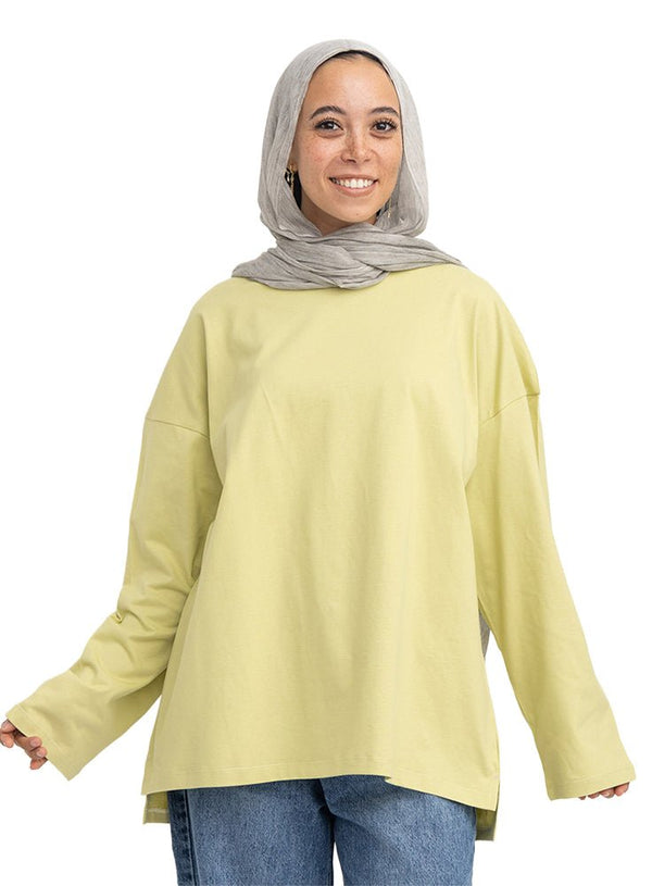 Bestage V-Over Size Long-Sleeve - Khotwh