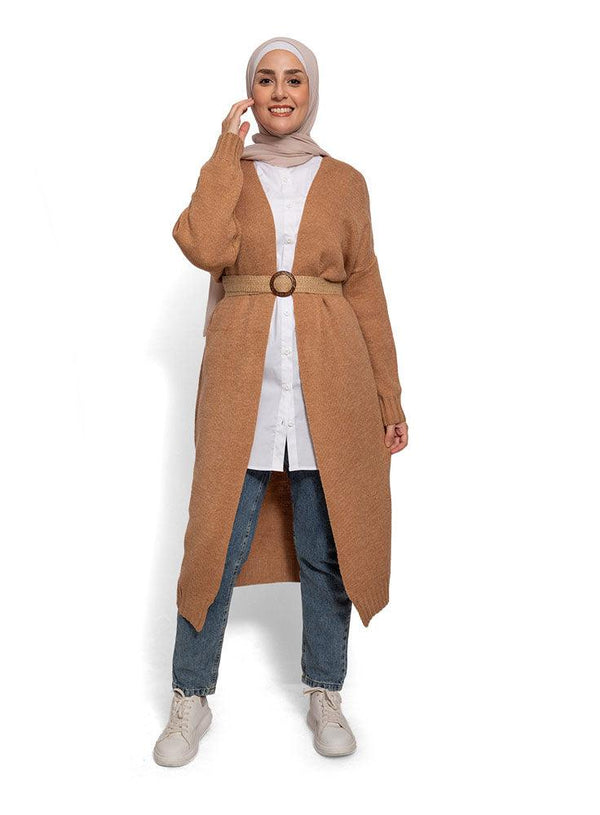 Biscuit Knit - Long Cardigan One Size - Khotwh