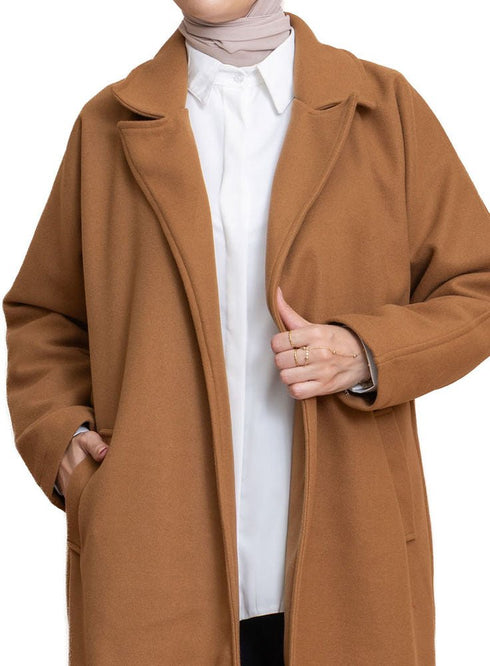 Biscuit RD - Long Feather Coat - Khotwh
