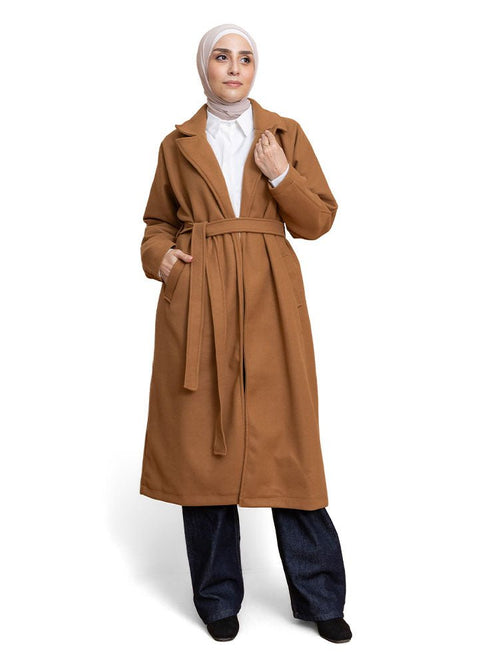Biscuit RD - Long Feather Coat - Khotwh