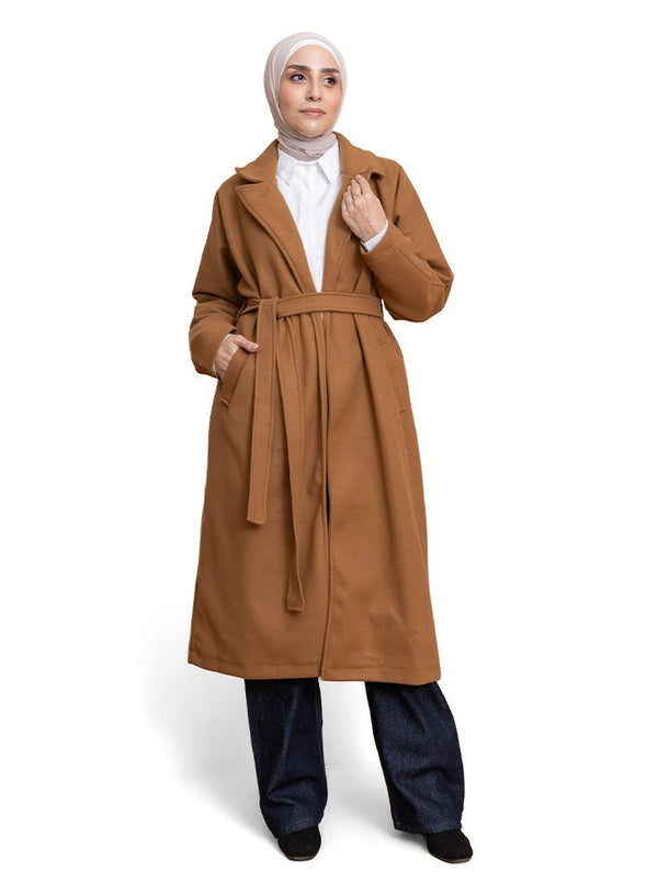 Biscuit RD - Long Feather Coat - Khotwh
