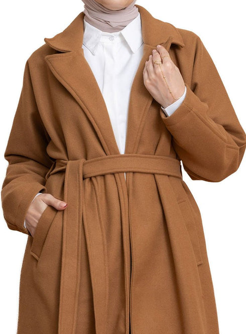 Biscuit RD - Long Feather Coat - Khotwh