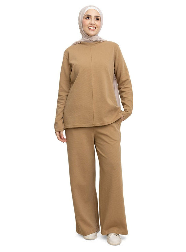 Biscuit Ribbed suit (W) - Khotwh
