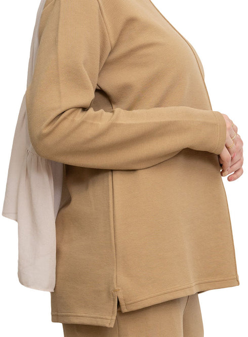Biscuit Ribbed suit (W) - Khotwh