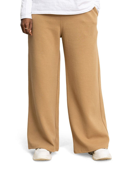 Biscuit Ribbed Wide Leg - Khotwh