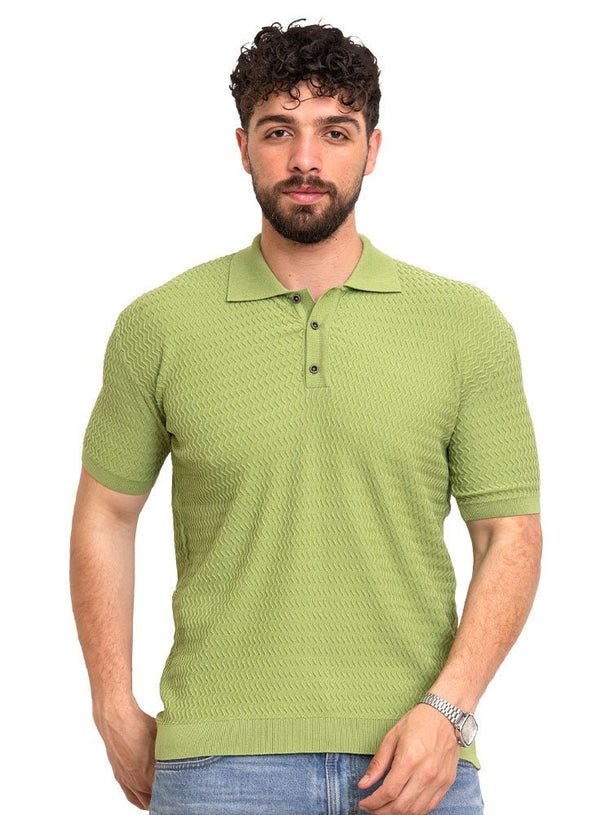 Bistage Design 1011Knit Polo Neck - T-Shirt - Khotwh
