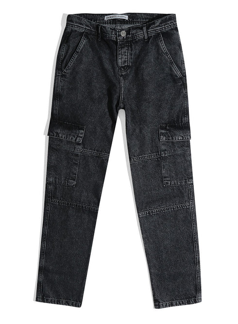 Black 1 Cargo jeans - Khotwh