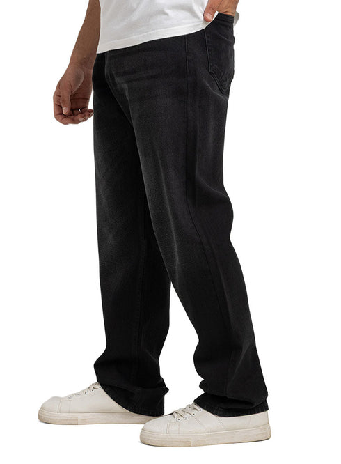 Black 1 D48 - Jeans Wide Leg Pant - Khotwh