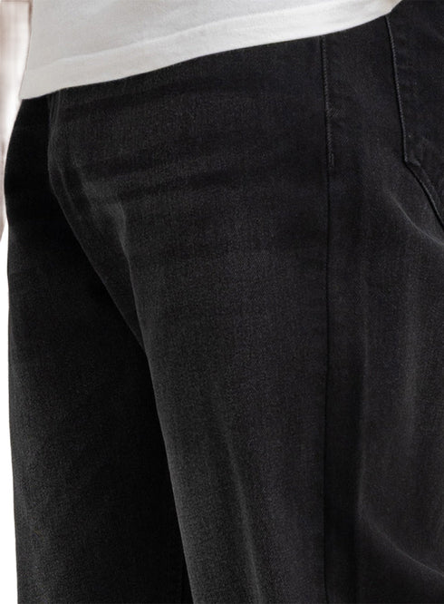 Black 1 D48 - Jeans Wide Leg Pant - Khotwh