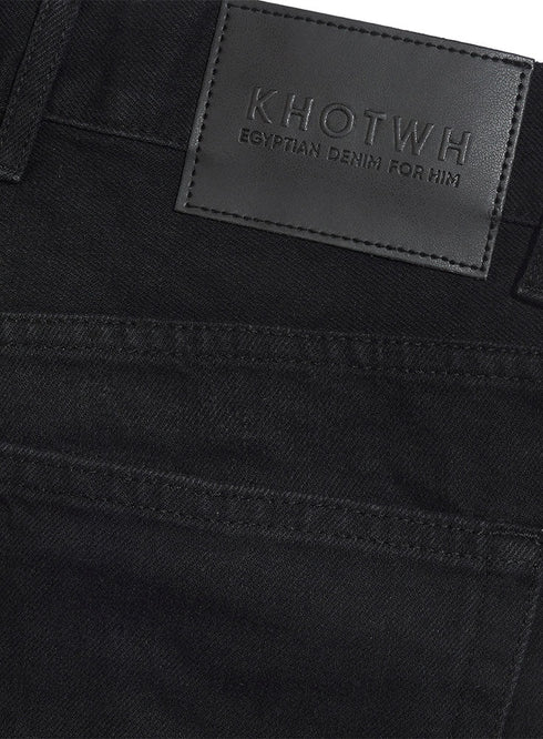 Black 1 D48 - Jeans Wide Leg Pant - Khotwh
