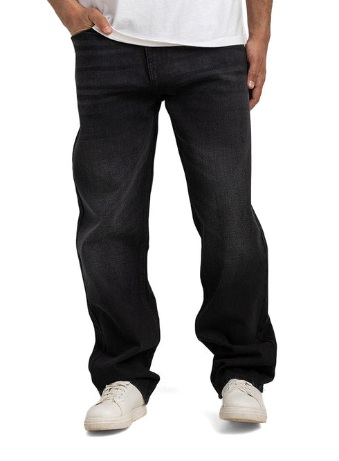 Black 1 D48 - Jeans Wide Leg Pant - Khotwh