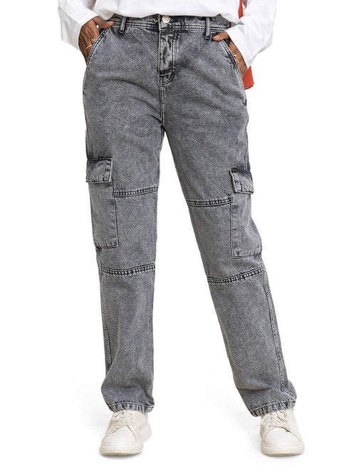 Black 2 Cargo jeans - Khotwh