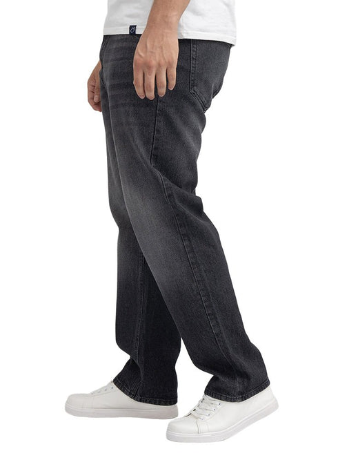 Black 2 D48-Jeans Wide Leg Pant - Khotwh