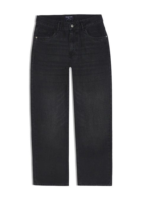 Black 2 D48 - Jeans Wide Leg Pant - Khotwh