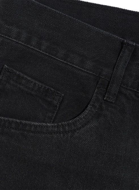 Black 2 D48 - Jeans Wide Leg Pant - Khotwh