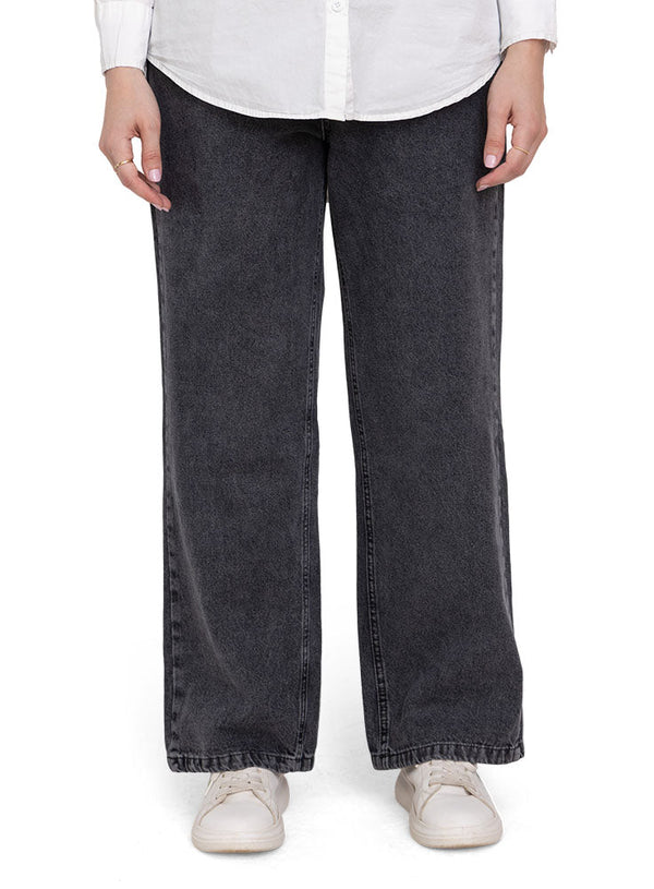 Black 2 Wide Jeans - Khotwh