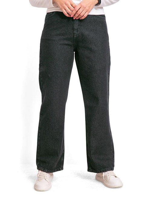 Black 2 Wide Jeans - Khotwh